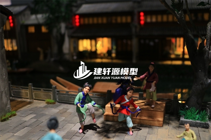 固安京杭大运河博物馆·北新夜市场景模型